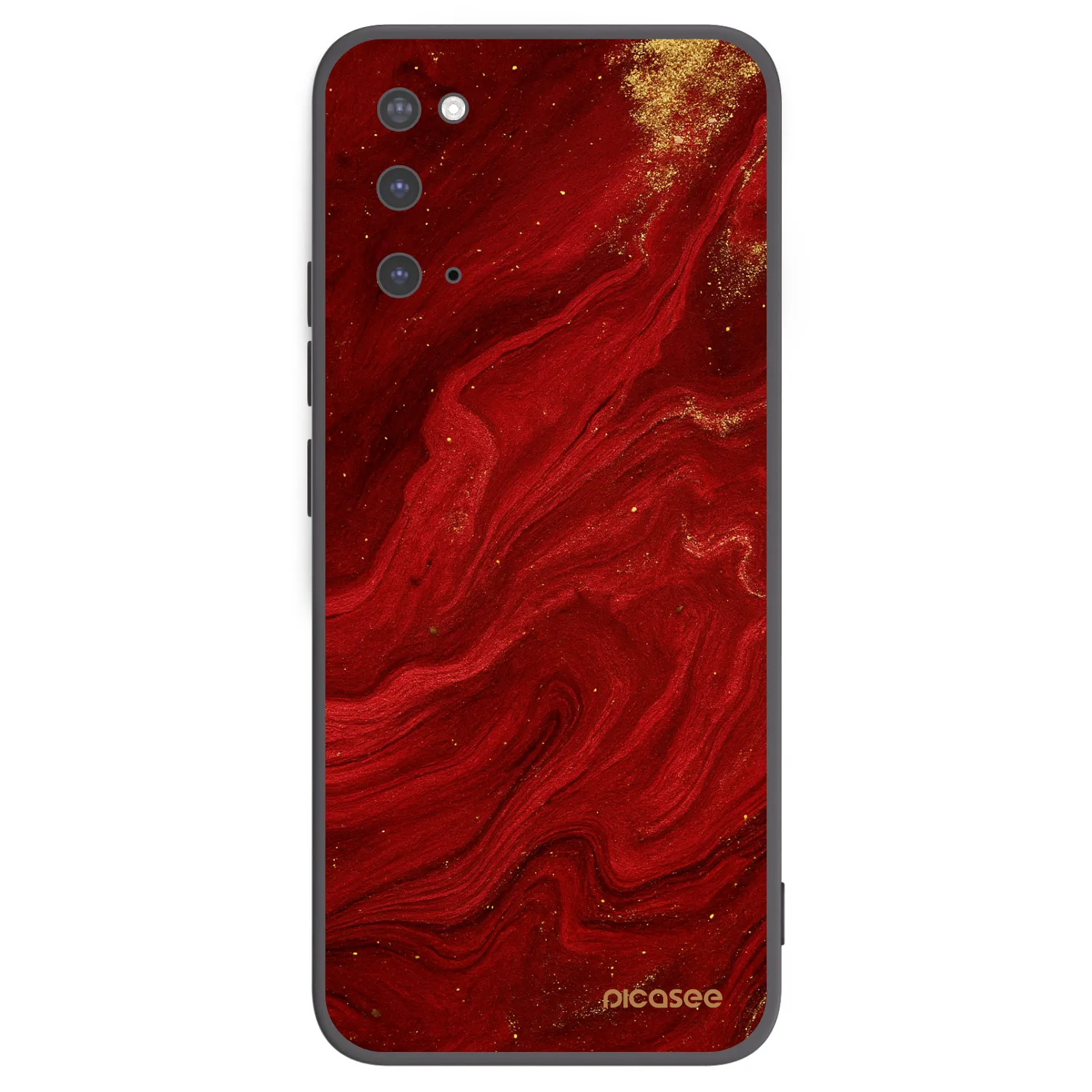 Picasee fekete szilikon tok az alábbi mobiltelefonokra Samsung Galaxy S20 G980F - Red
