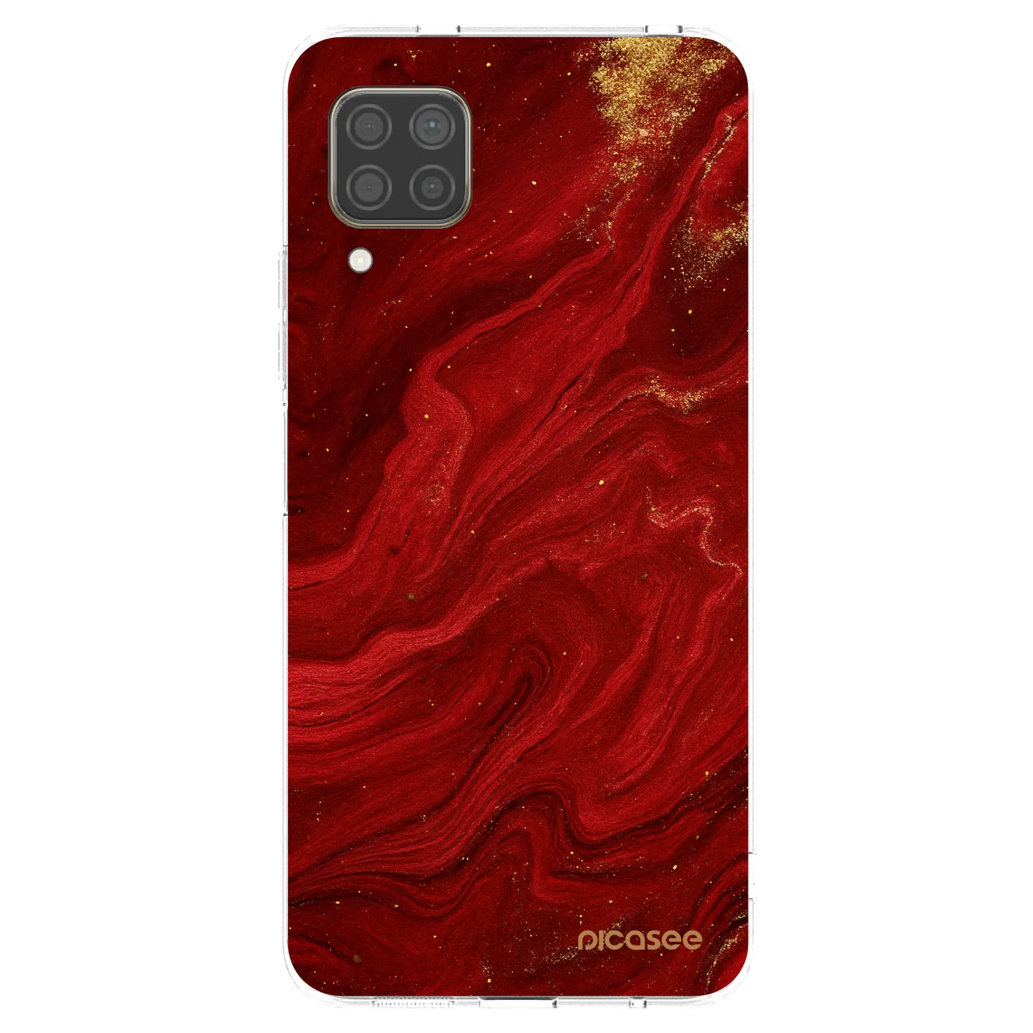 Picasee átlátszó szilikon tok az alábbi mobiltelefonokra Huawei P40 Lite - Red