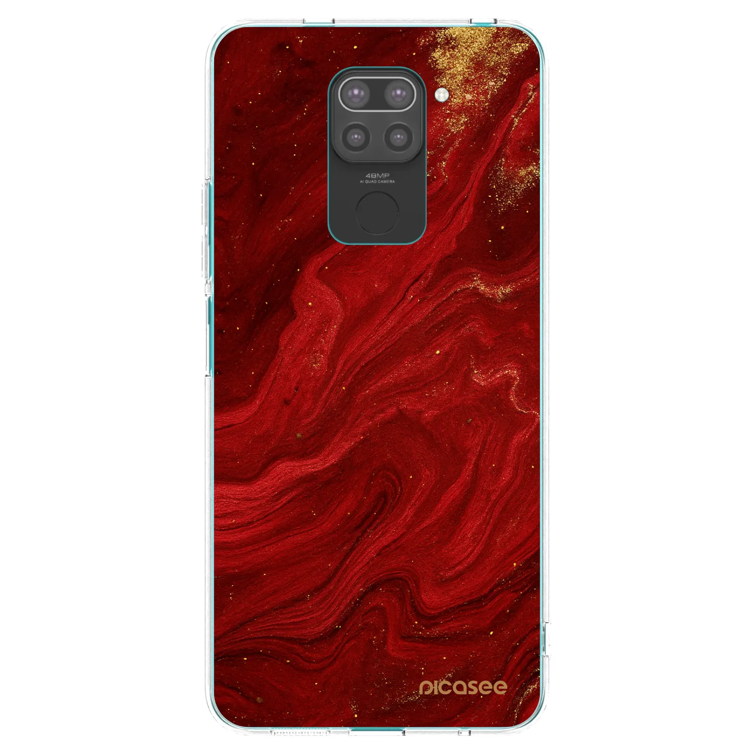 Picasee fekete szilikon tok az alábbi mobiltelefonokra Xiaomi Redmi Note 9 - Red
