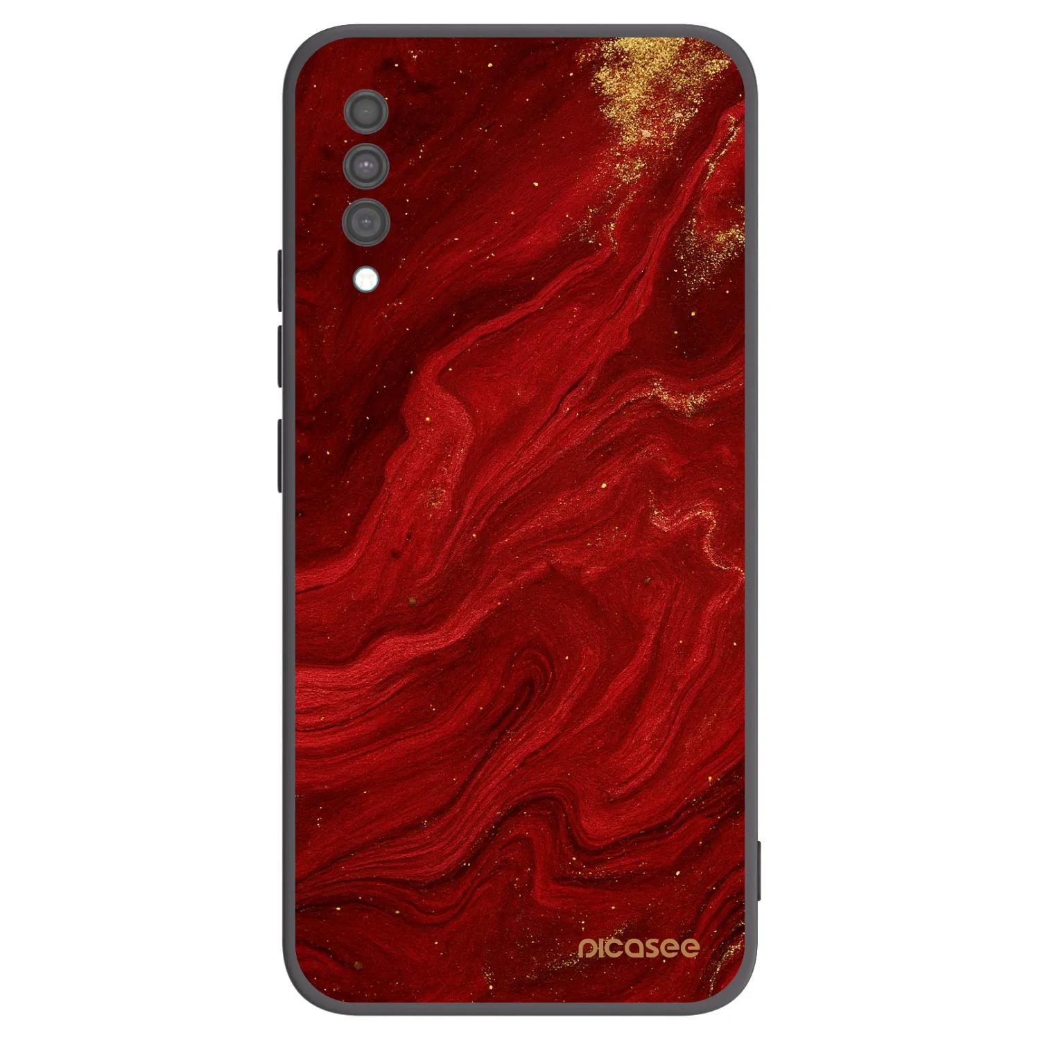 Picasee fekete szilikon tok az alábbi mobiltelefonokra Samsung Galaxy A30s A307F - Red