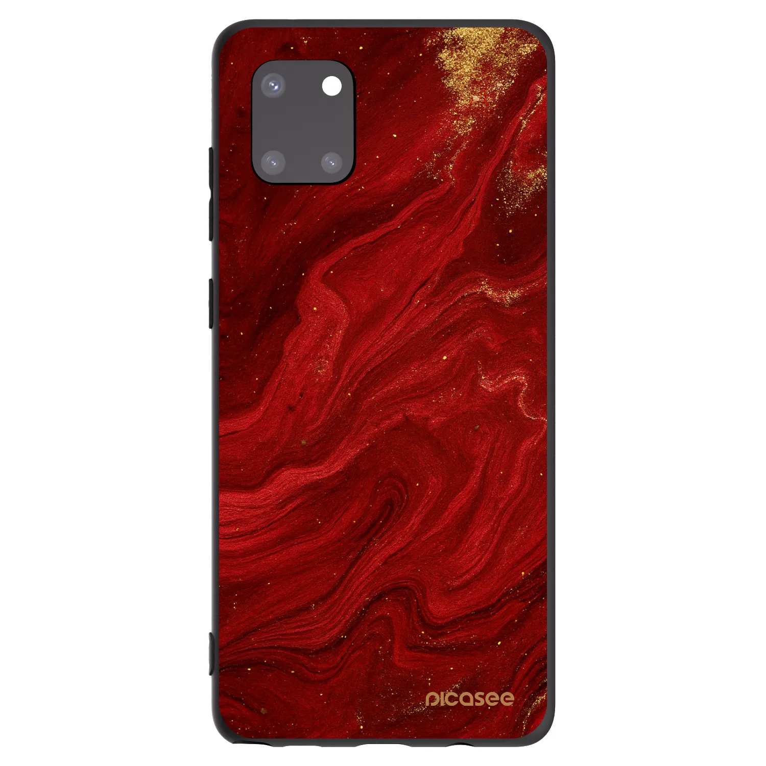 Picasee fekete szilikon tok az alábbi mobiltelefonokra Samsung Galaxy Note 10 Lite N770F - Red