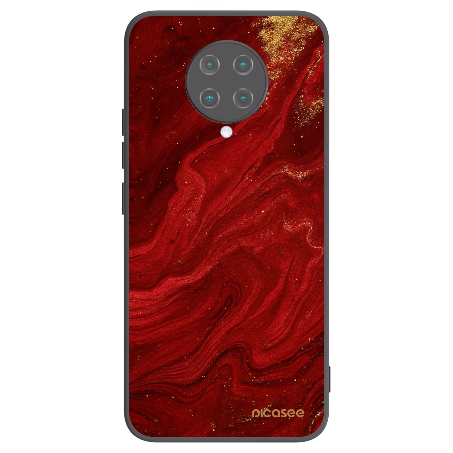 Picasee fekete szilikon tok az alábbi mobiltelefonokra Xiaomi Poco F2 Pro - Red