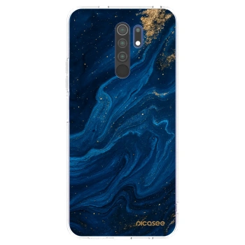 Picasee átlátszó szilikon tok az alábbi mobiltelefonokra Xiaomi Redmi 9 - Blue
