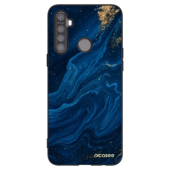 Picasee fekete szilikon tok az alábbi mobiltelefonokra Realme 6i - Blue