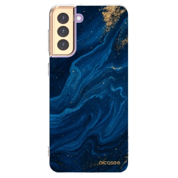 Picasee átlátszó szilikon tok az alábbi mobiltelefonokra Samsung Galaxy S21+ 5G G996F - Blue