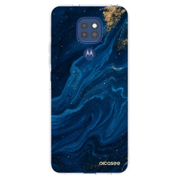 Picasee átlátszó szilikon tok az alábbi mobiltelefonokra Motorola Moto G9 Play - Blue
