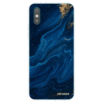 Picasee átlátszó szilikon tok az alábbi mobiltelefonokra Xiaomi Redmi 9AT - Blue