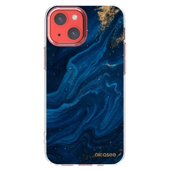 Picasee átlátszó szilikon tok az alábbi mobiltelefonokra Apple iPhone 13 mini - Blue