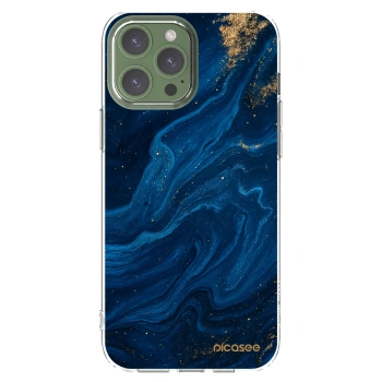 Picasee átlátszó szilikon tok az alábbi mobiltelefonokra Apple iPhone 13 Pro Max - Blue