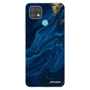 Picasee átlátszó szilikon tok az alábbi mobiltelefonokra Realme C21 - Blue