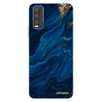 Picasee átlátszó szilikon tok az alábbi mobiltelefonokra Vivo Y20s - Blue