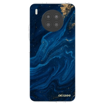 Picasee átlátszó szilikon tok az alábbi mobiltelefonokra Huawei Nova 8i - Blue