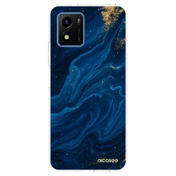 Picasee átlátszó szilikon tok az alábbi mobiltelefonokra Vivo Y01 - Blue