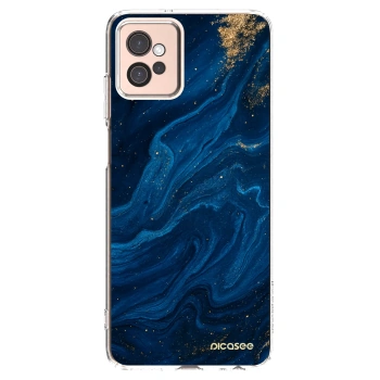 Picasee átlátszó szilikon tok az alábbi mobiltelefonokra Motorola Moto G32 - Blue