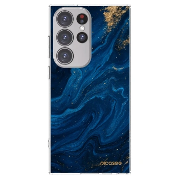 Picasee átlátszó szilikon tok az alábbi mobiltelefonokra Samsung Galaxy S23 Ultra 5G - Blue