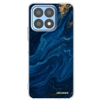 Picasee átlátszó szilikon tok az alábbi mobiltelefonokra Honor X8a - Blue