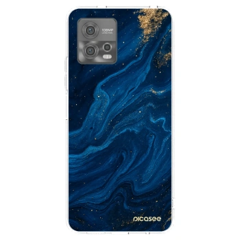 Picasee átlátszó szilikon tok az alábbi mobiltelefonokra Motorola Moto G72 - Blue