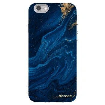 Picasee átlátszó szilikon tok az alábbi mobiltelefonokra Apple iPhone 6/6S - Blue