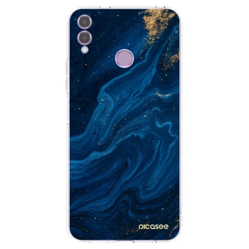 Picasee átlátszó szilikon tok az alábbi mobiltelefonokra Honor 8X - Blue