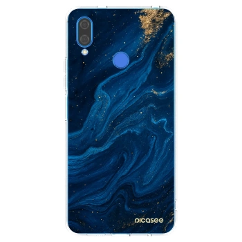 Picasee átlátszó szilikon tok az alábbi mobiltelefonokra Huawei Nova 3i - Blue