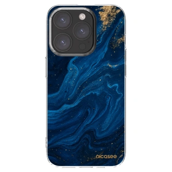 Picasee átlátszó szilikon tok az alábbi mobiltelefonokra Apple iPhone 15 Pro - Blue