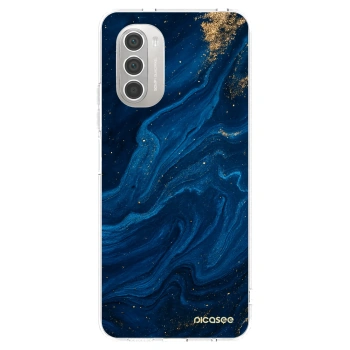 Picasee átlátszó szilikon tok az alábbi mobiltelefonokra Motorola Moto G51 - Blue