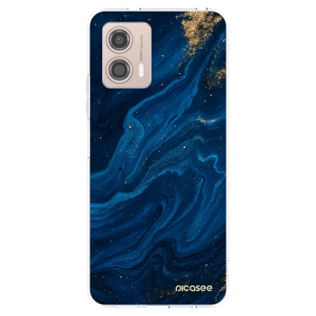 Picasee átlátszó szilikon tok az alábbi mobiltelefonokra Motorola Moto G53 5G - Blue