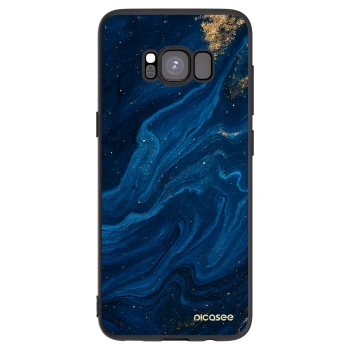 Picasee fekete szilikon tok az alábbi mobiltelefonokra Samsung Galaxy S8 G950F - Blue