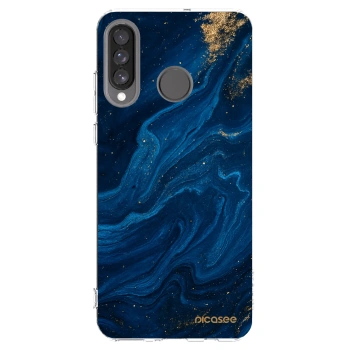 Picasee átlátszó szilikon tok az alábbi mobiltelefonokra Huawei P30 Lite - Blue