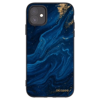 Picasee fekete szilikon tok az alábbi mobiltelefonokra Apple iPhone 11 - Blue