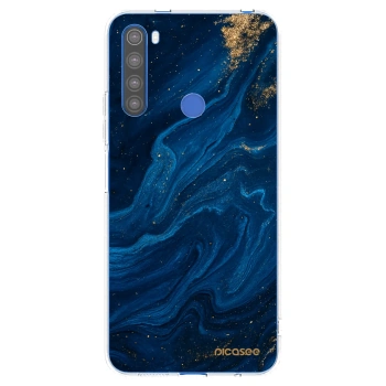 Picasee átlátszó szilikon tok az alábbi mobiltelefonokra Xiaomi Redmi Note 8T - Blue
