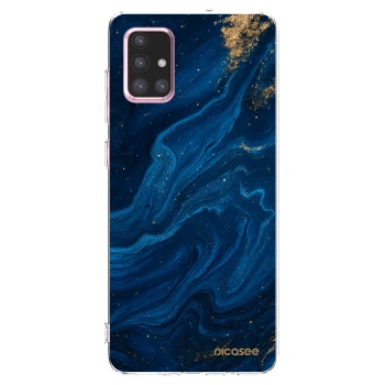 Picasee átlátszó szilikon tok az alábbi mobiltelefonokra Samsung Galaxy A71 A715F - Blue