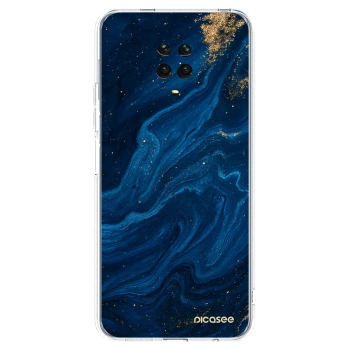 Picasee átlátszó szilikon tok az alábbi mobiltelefonokra Xiaomi Redmi Note 9 Pro - Blue