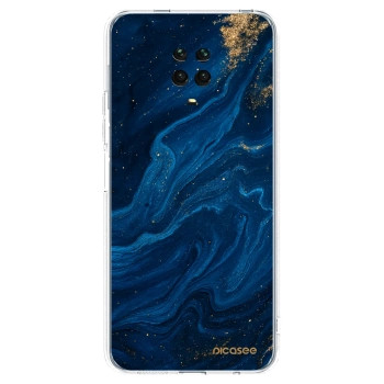 Picasee átlátszó szilikon tok az alábbi mobiltelefonokra Xiaomi Redmi Note 9S - Blue