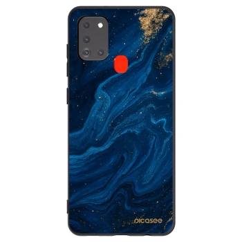 Picasee fekete szilikon tok az alábbi mobiltelefonokra Samsung Galaxy A21s - Blue