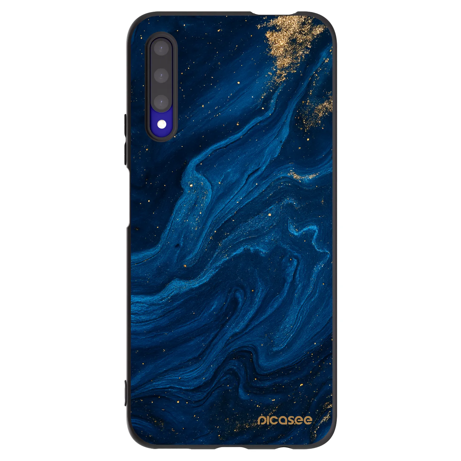 Picasee fekete szilikon tok az alábbi mobiltelefonokra Honor 9X Pro - Blue