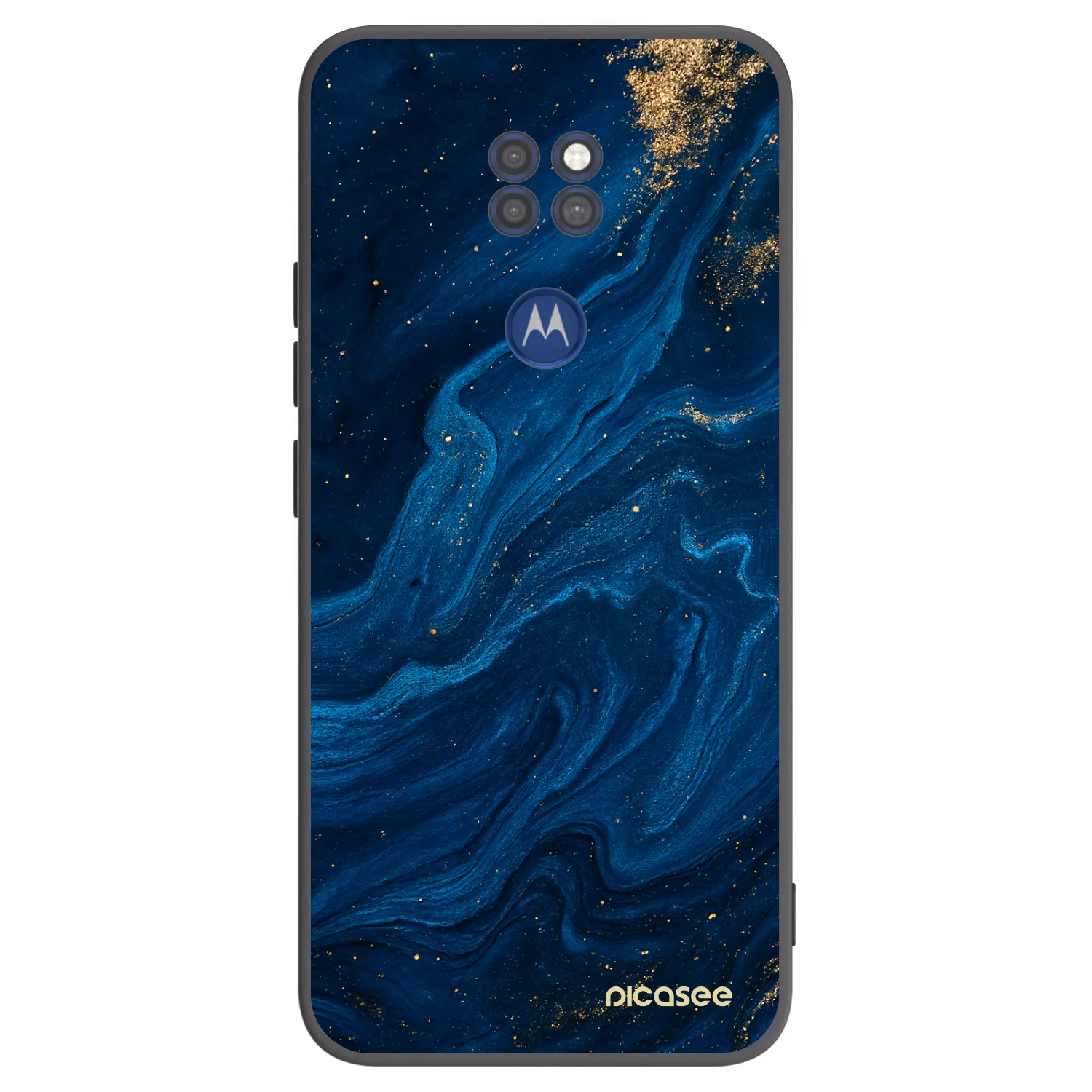 Picasee fekete szilikon tok az alábbi mobiltelefonokra Motorola Moto G9 Play - Blue