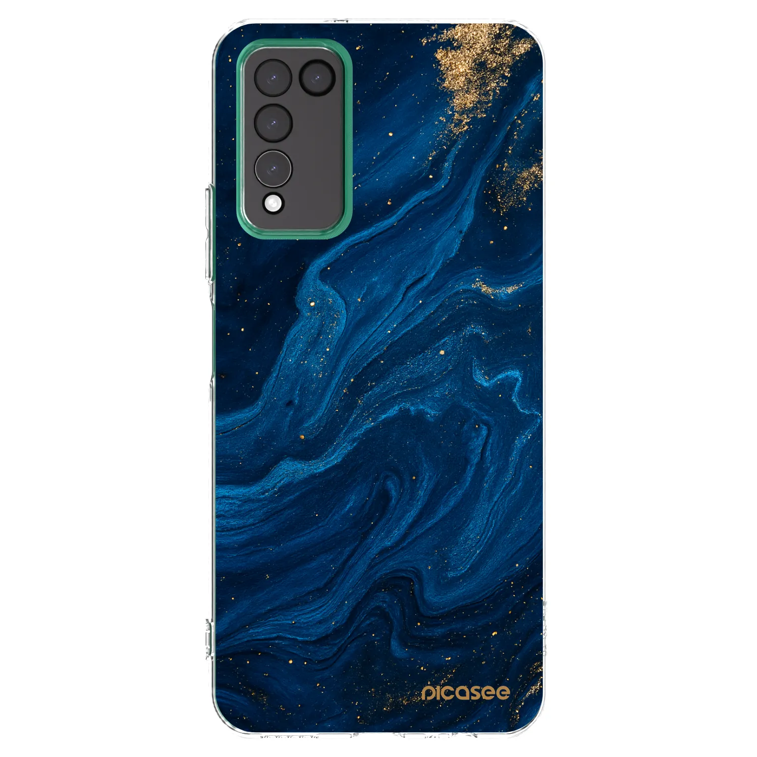 Picasee átlátszó szilikon tok az alábbi mobiltelefonokra Honor 10X Lite - Blue