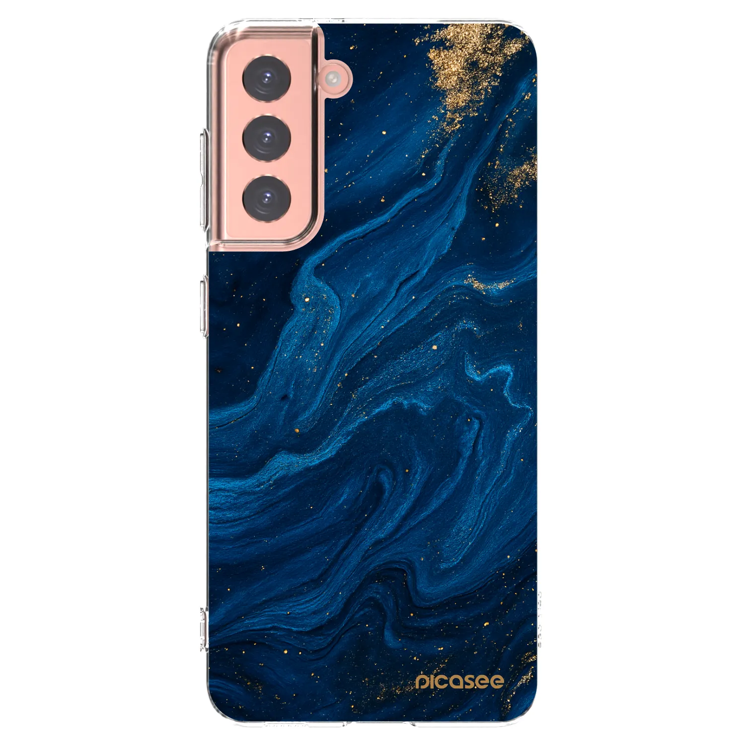 Picasee átlátszó szilikon tok az alábbi mobiltelefonokra Samsung Galaxy S21 5G G991B - Blue