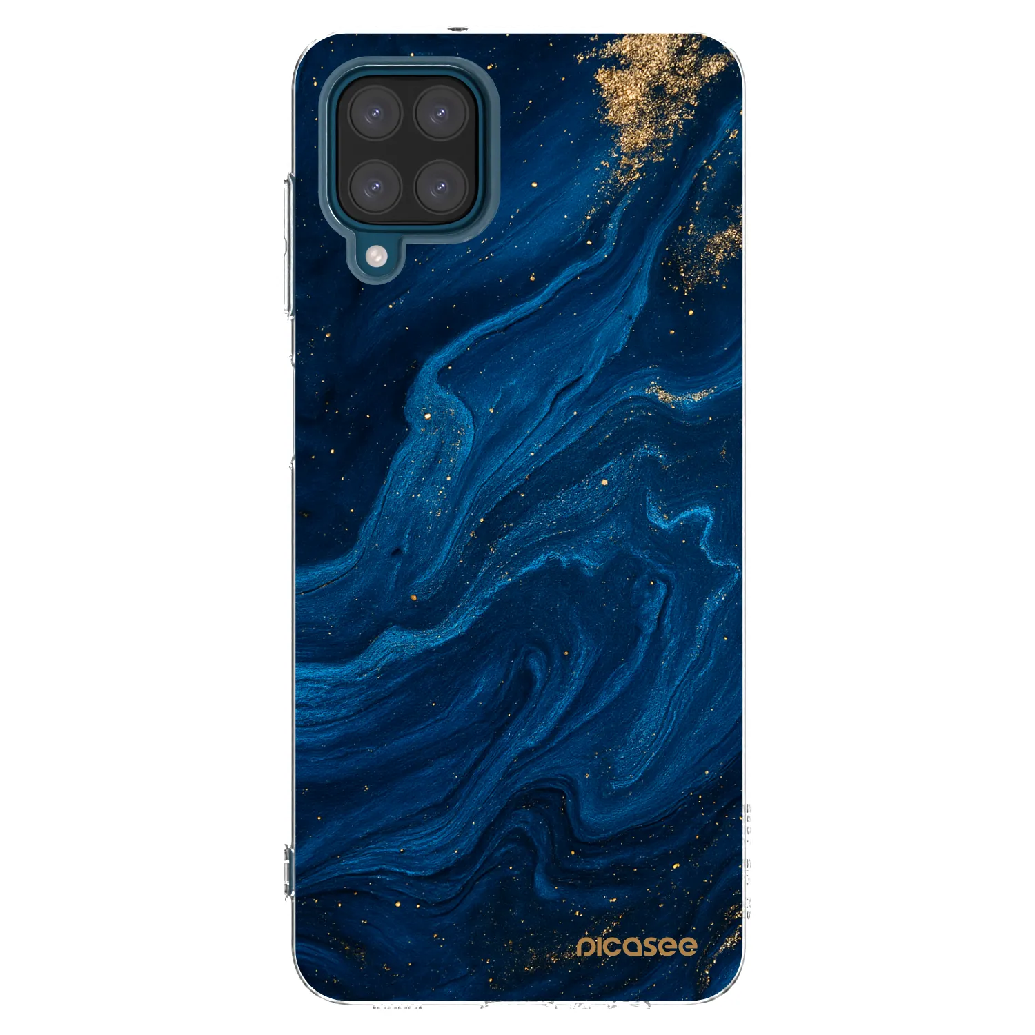 Picasee átlátszó szilikon tok az alábbi mobiltelefonokra Samsung Galaxy A12 A125F - Blue