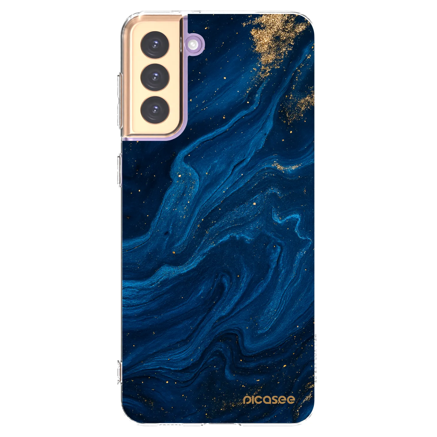 Picasee átlátszó szilikon tok az alábbi mobiltelefonokra Samsung Galaxy S21+ 5G G996F - Blue
