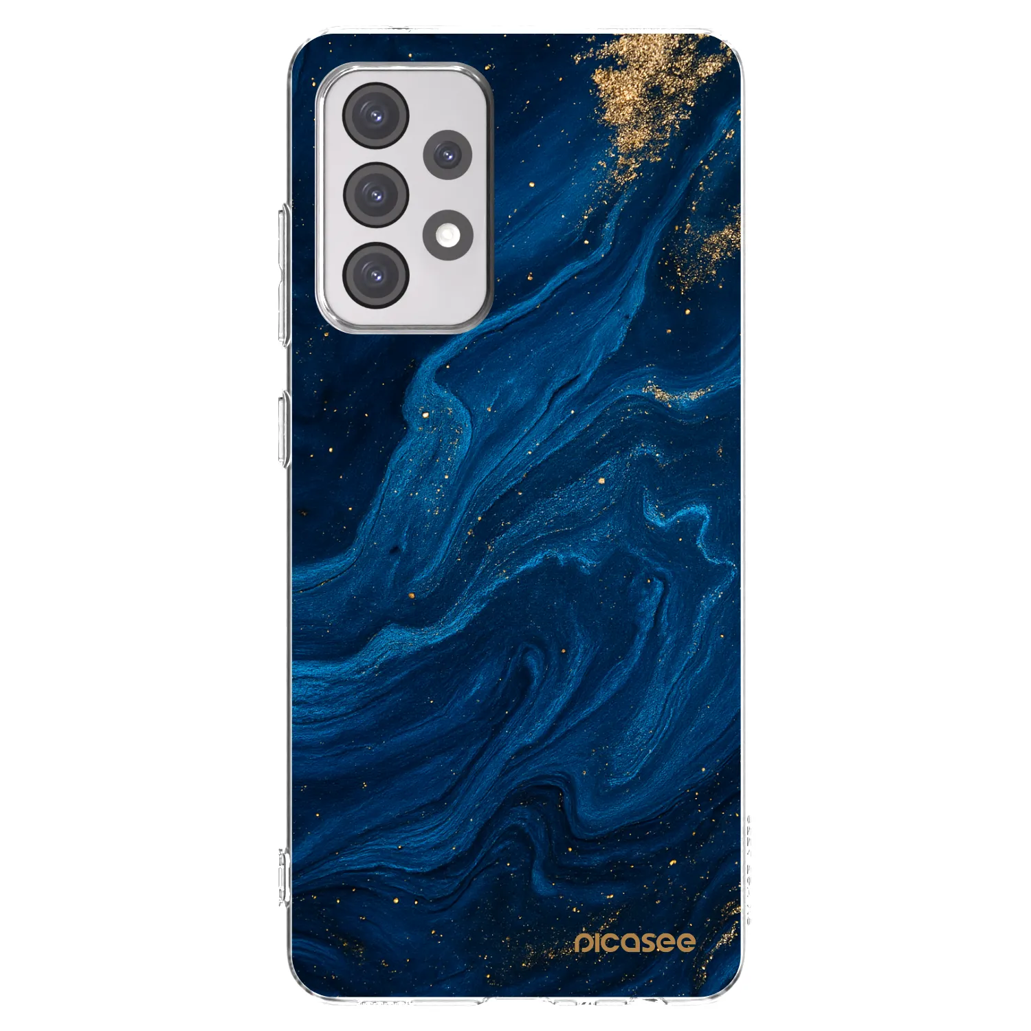 Picasee átlátszó szilikon tok az alábbi mobiltelefonokra Samsung Galaxy A52 5G A525F - Blue