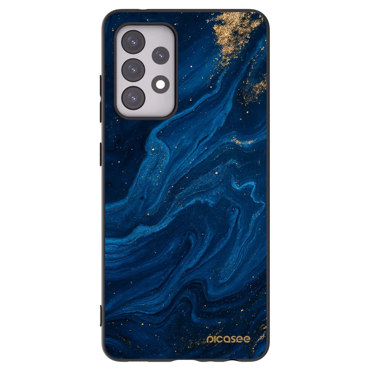 Picasee fekete szilikon tok az alábbi mobiltelefonokra Samsung Galaxy A52 5G A525F - Blue