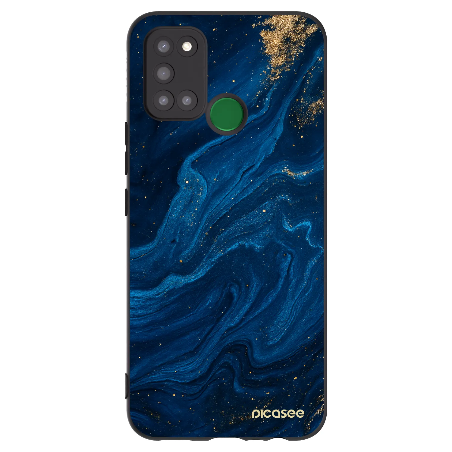 Picasee fekete szilikon tok az alábbi mobiltelefonokra Realme 7i - Blue