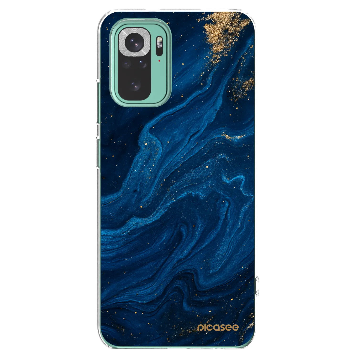 Picasee átlátszó szilikon tok az alábbi mobiltelefonokra Xiaomi Redmi Note 10 Pro - Blue