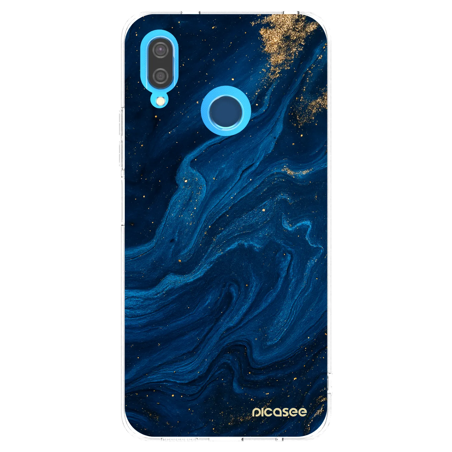 Picasee átlátszó szilikon tok az alábbi mobiltelefonokra Huawei P20 Lite - Blue