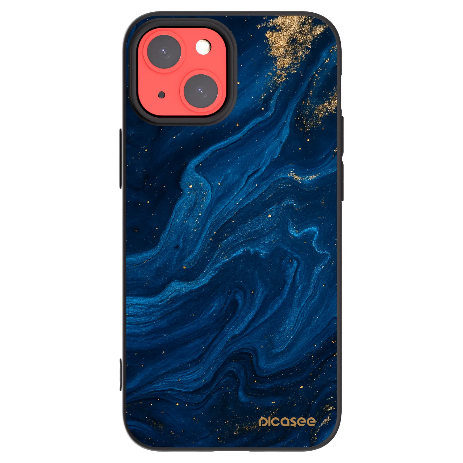 Picasee fekete szilikon tok az alábbi mobiltelefonokra Apple iPhone 13 mini - Blue