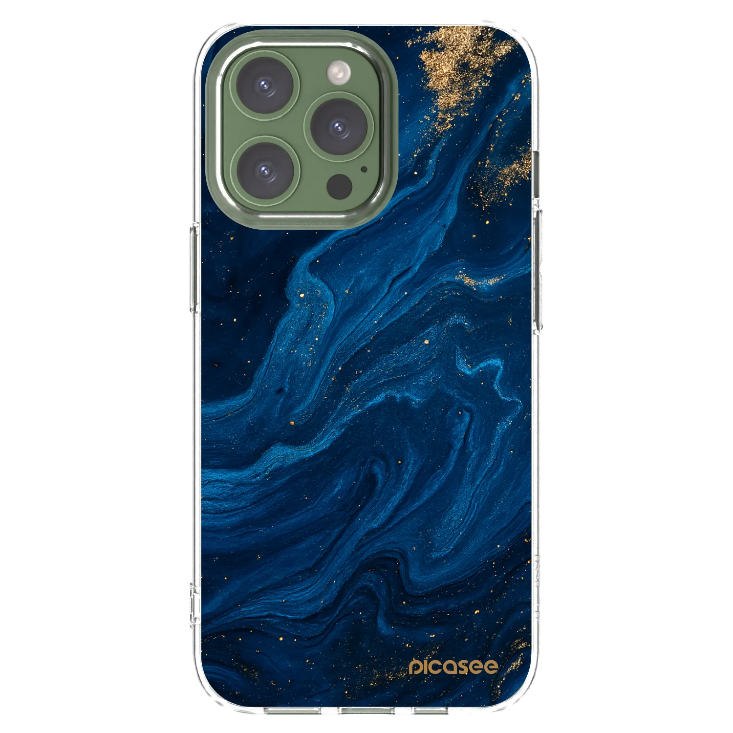 Picasee átlátszó szilikon tok az alábbi mobiltelefonokra Apple iPhone 13 Pro - Blue