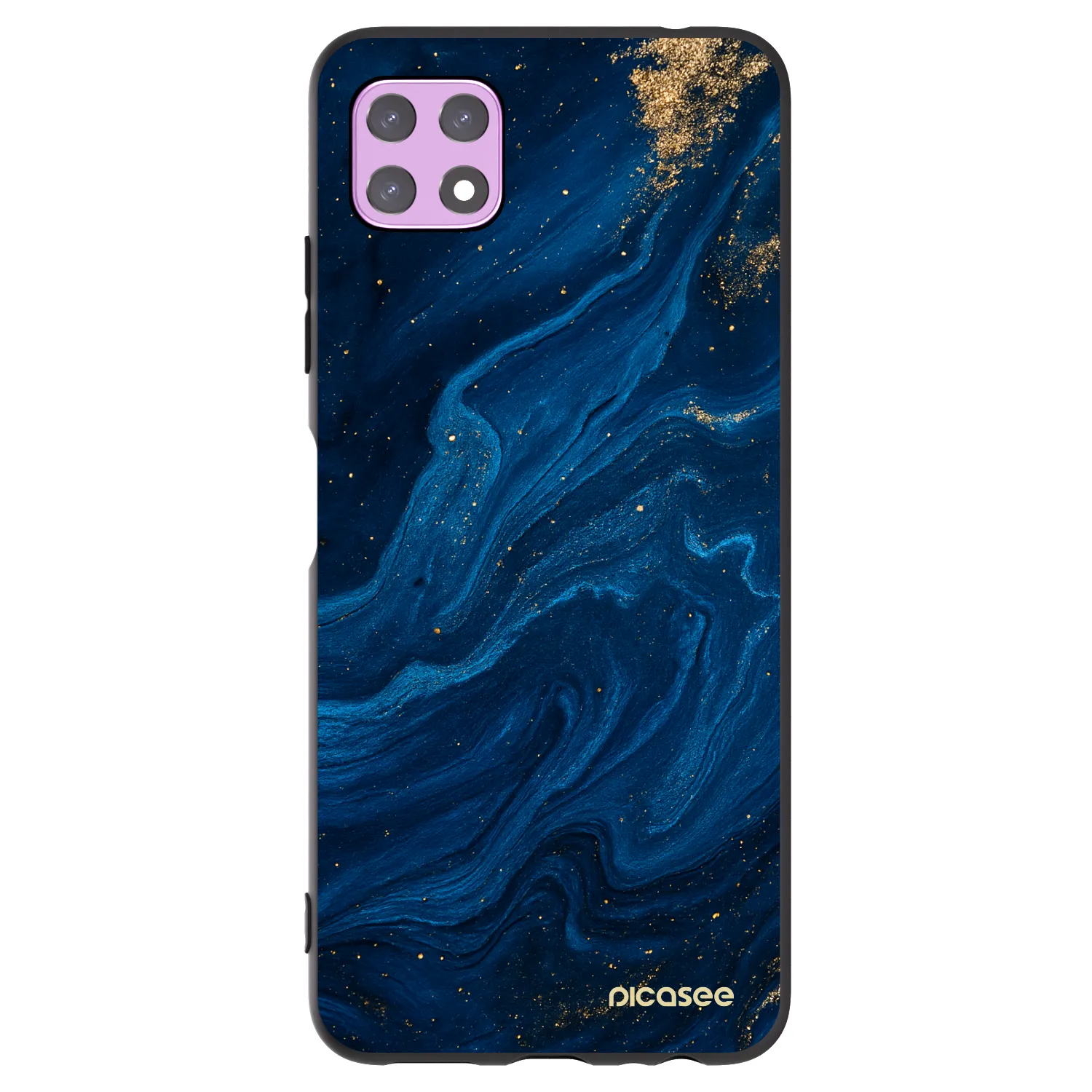 Picasee fekete szilikon tok az alábbi mobiltelefonokra Samsung Galaxy A22 A226B 5G - Blue