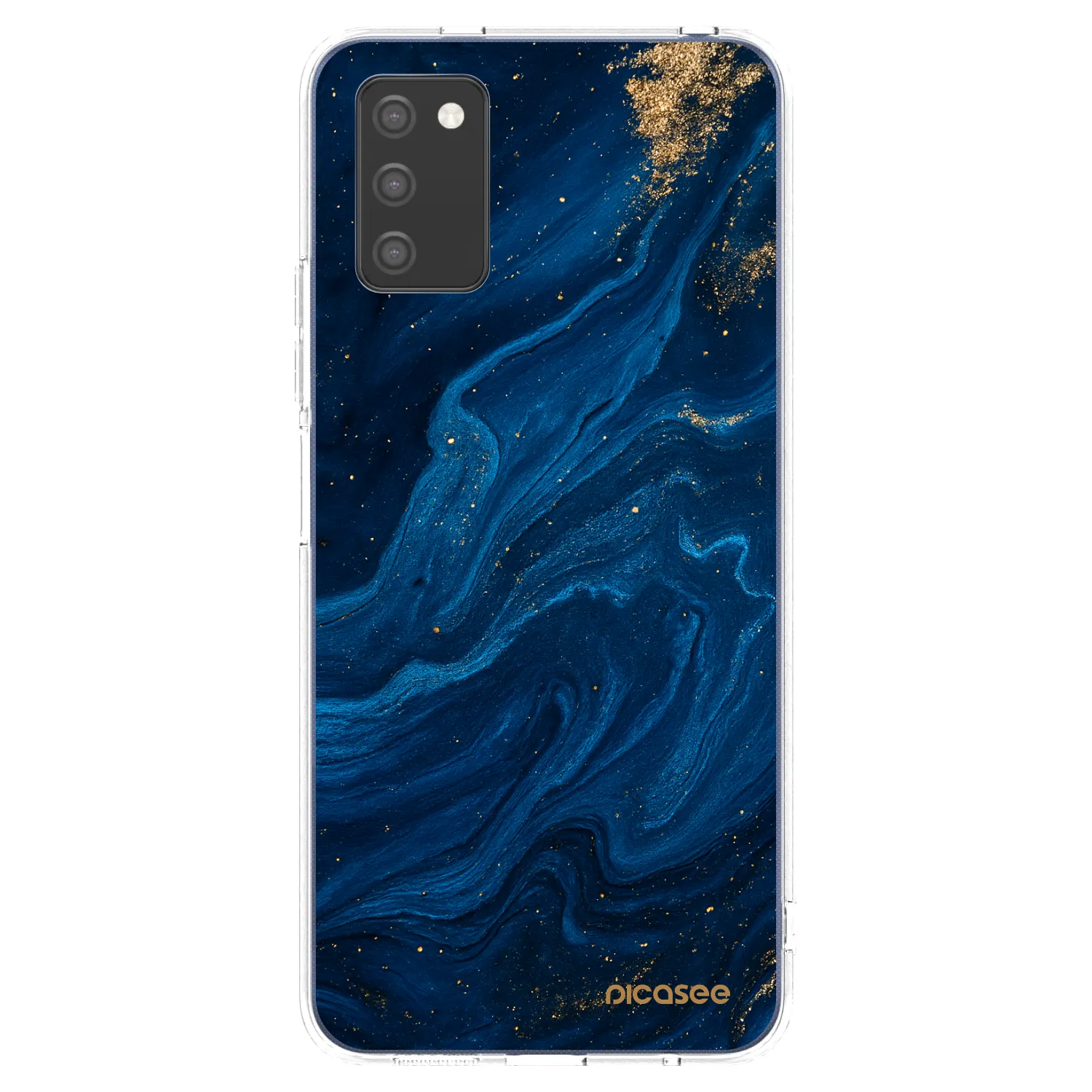 Picasee átlátszó szilikon tok az alábbi mobiltelefonokra Samsung Galaxy A02s A025G - Blue